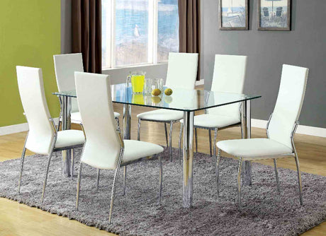 Kalawao White Side Chair from Furniture of America - Luna Furniture