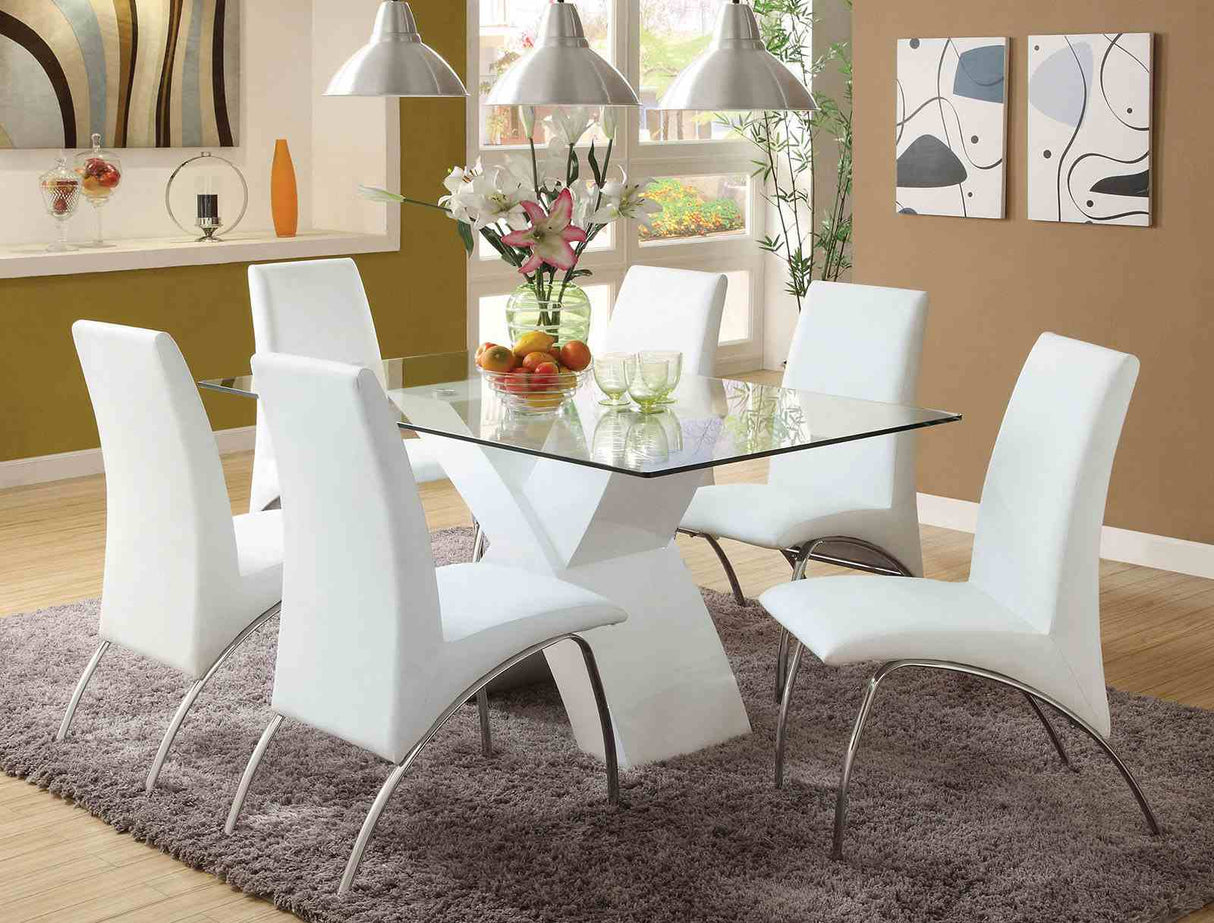 Wailoa White Side Chair from Furniture of America - Luna Furniture