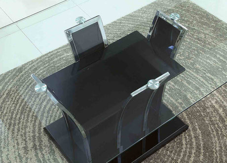 Glenview Black 72" Dining Table from Furniture of America - Luna Furniture