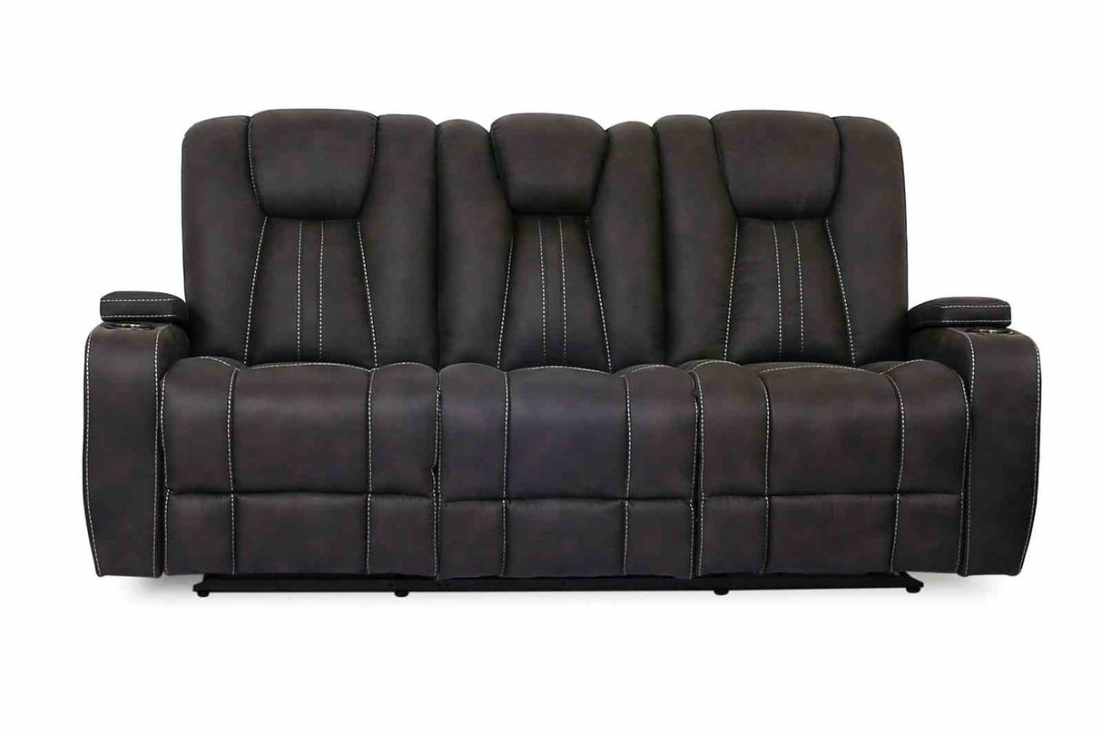 Amirah Dark Gray Sofa from Furniture of America - Luna Furniture