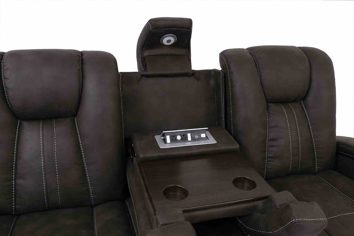 Amirah Dark Gray Sofa from Furniture of America - Luna Furniture