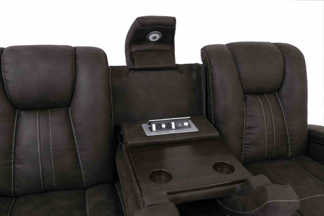Amirah Dark Gray Sofa from Furniture of America - Luna Furniture