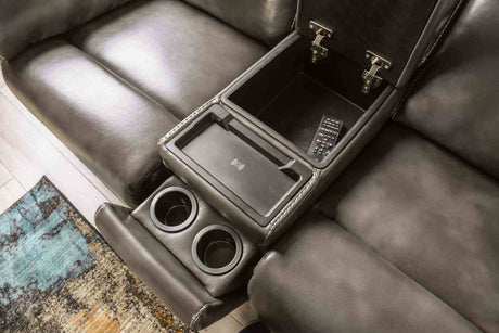 Josias Dark Gray Sofa from Furniture of America - Luna Furniture