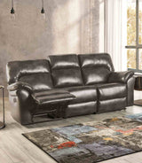 Josias Dark Gray Transitional Reclining Living Room Set from Furniture of America - Luna Furniture