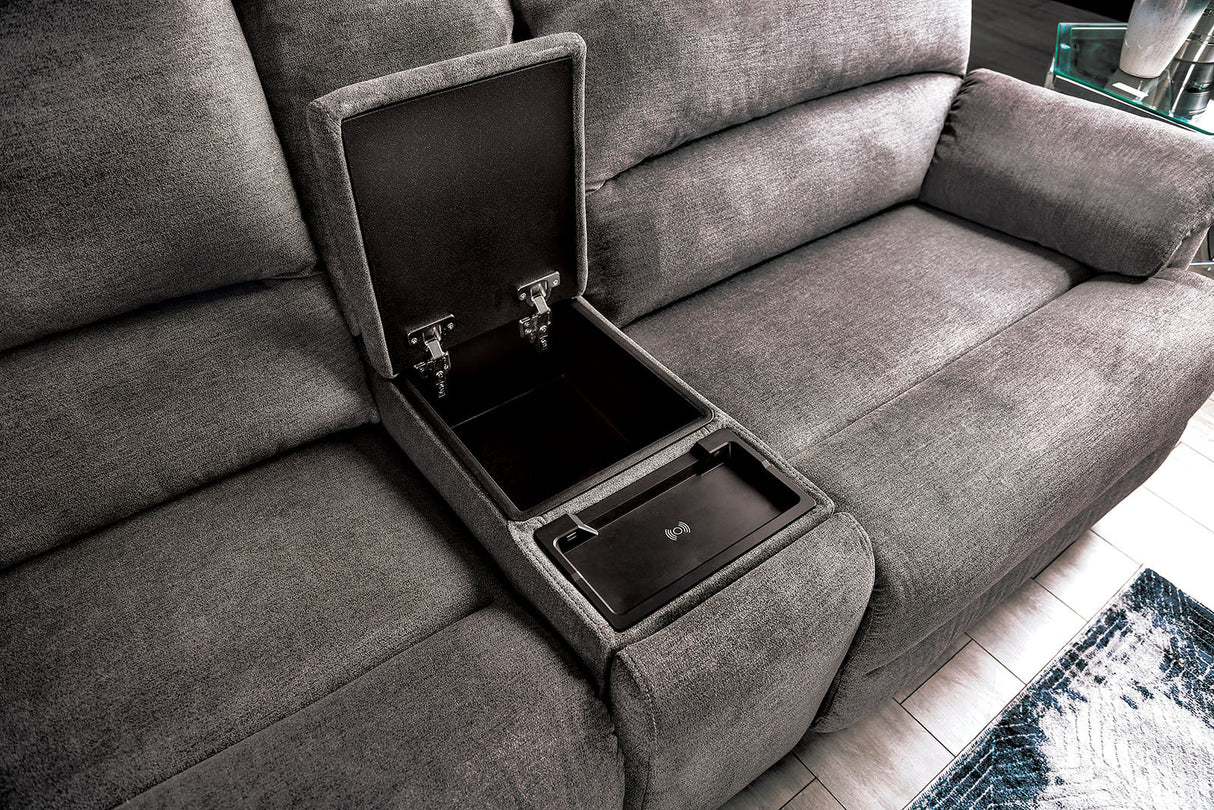 Cerelia Gray Power Sectional from Furniture of America - Luna Furniture