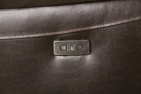 Gorgius Espresso Power Recliner from Furniture of America - Luna Furniture