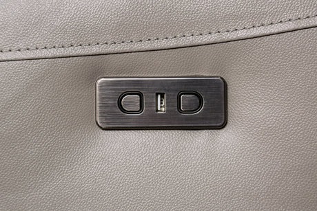 Gorgius Light Gray Power Loveseat from Furniture of America - Luna Furniture