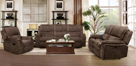 Henricus Dark Brown Glider Recliner from Furniture of America - Luna Furniture