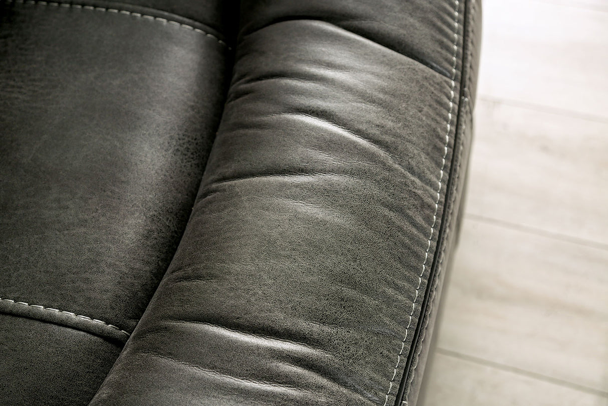 Henricus Dark Gray Glider Recliner from Furniture of America - Luna Furniture