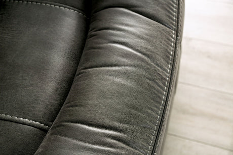 Henricus Dark Gray Glider Recliner from Furniture of America - Luna Furniture