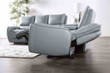 Phineas Pale Blue Transitional Power Reclining Living Room Set from Furniture of America - Luna Furniture