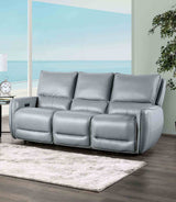 Phineas Pale Blue Transitional Power Reclining Living Room Set from Furniture of America - Luna Furniture
