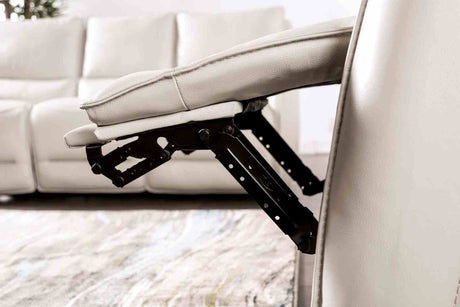 Phineas Beige Power Recliner from Furniture of America - Luna Furniture