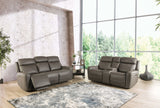 Artemia Gray Power Reclining Loveseat from Furniture of America - Luna Furniture