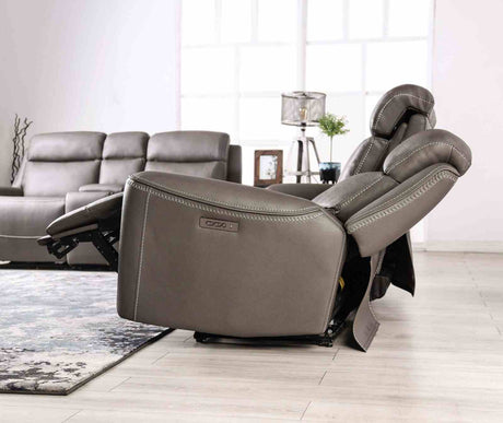 Artemia Gray Power Reclining Sofa from Furniture of America - Luna Furniture