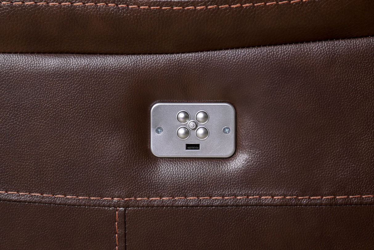 Antenor Brown Power Loveseat from Furniture of America - Luna Furniture