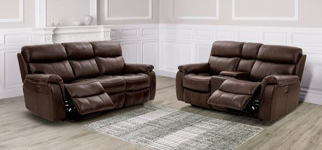 Antenor Brown Power Loveseat from Furniture of America - Luna Furniture
