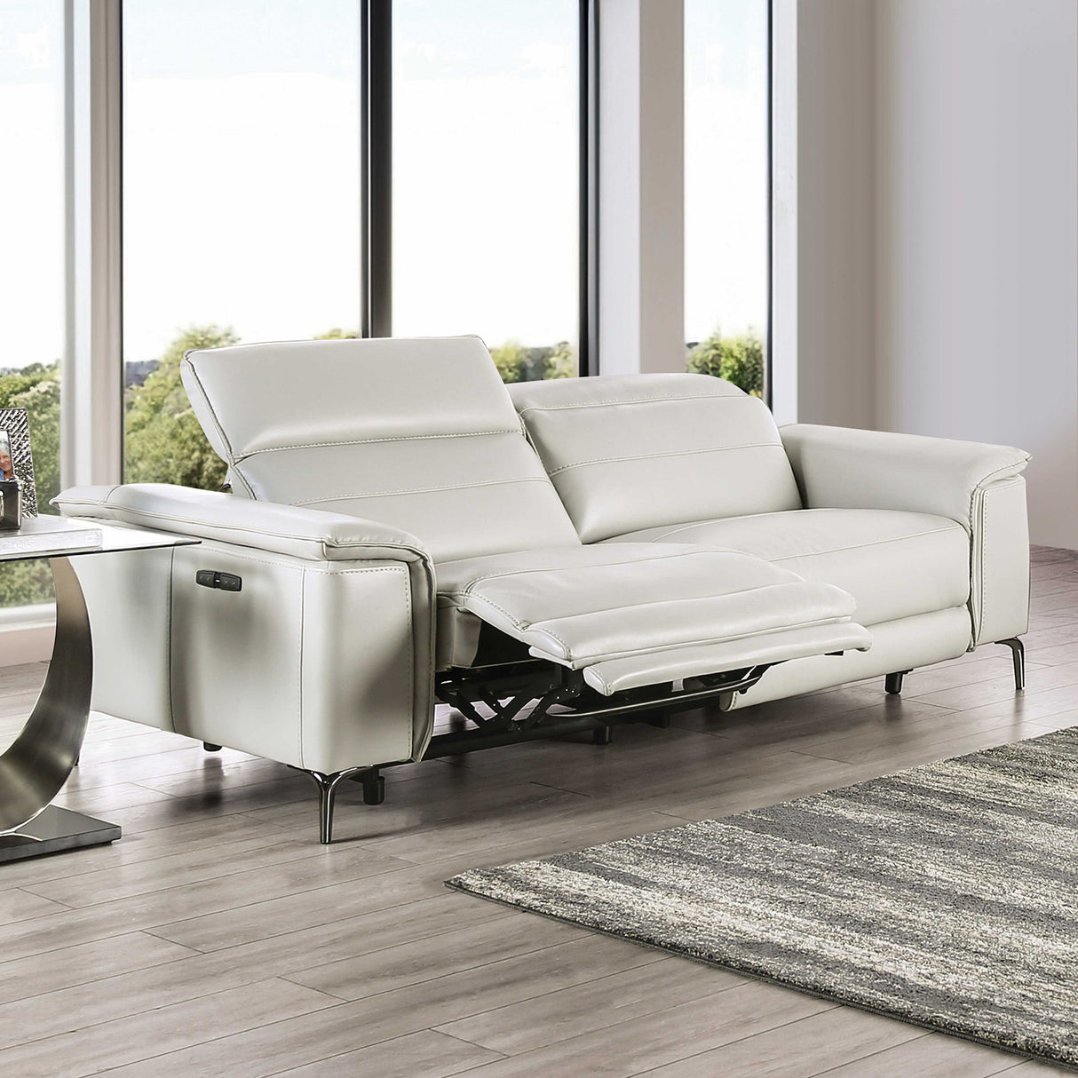 Ascona Light Taupe Power Sofa from Furniture of America - Luna Furniture