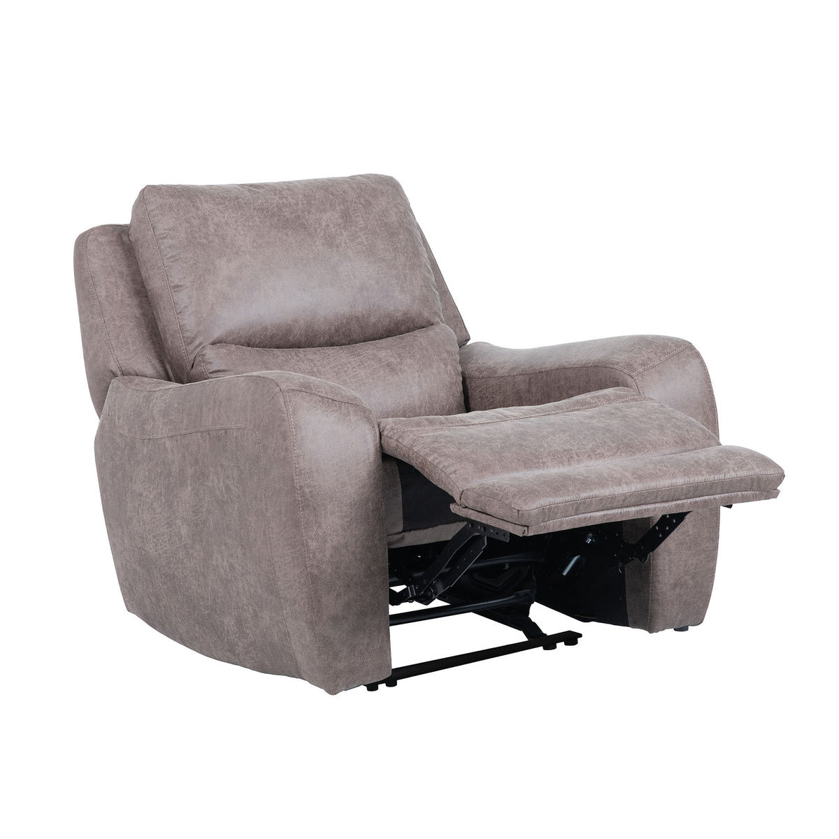 Demetrius Dark Gray Power Recliner from Furniture of America - Luna Furniture