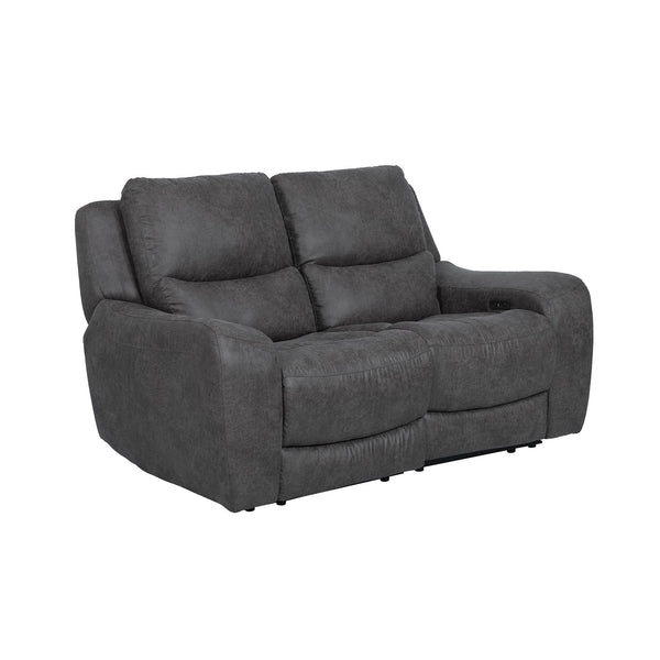 Demetrius Dark Gray Power Loveseat