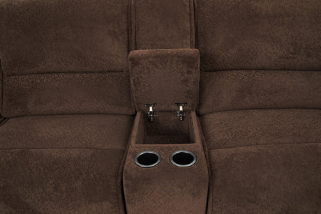 Damasus Java Power Sectional from Furniture of America - Luna Furniture