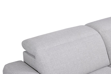 Melancton Light Gray Power Sectional from Furniture of America - Luna Furniture