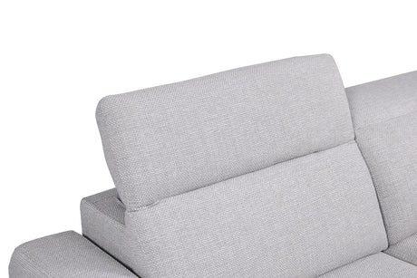Melancton Light Gray Power Sectional from Furniture of America - Luna Furniture