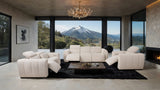 Thaddea Java Power Recliner from Furniture of America - Luna Furniture