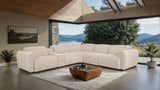 Thaddea White Power Sectional from Furniture of America - Luna Furniture