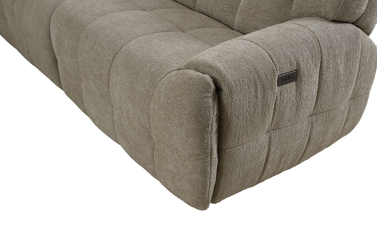 Clemens Beige Power Sectional from Furniture of America - Luna Furniture