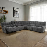 Clemens Dark Gray Power Sectional from Furniture of America - Luna Furniture