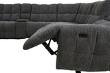 Clemens Dark Gray Power Sectional from Furniture of America - Luna Furniture