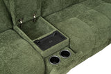 Clemens Jade Green Power Sectional from Furniture of America - Luna Furniture