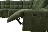 Clemens Jade Green Power Sectional from Furniture of America - Luna Furniture