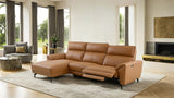 Themis Brown Clay Power Sectional, Left Chaise from Furniture of America - Luna Furniture
