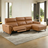 Themis Brown Clay Power Sectional, Right Chaise from Furniture of America - Luna Furniture