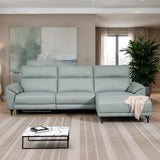 Themis Pale Blue Power Sectional, Right Chaise from Furniture of America - Luna Furniture