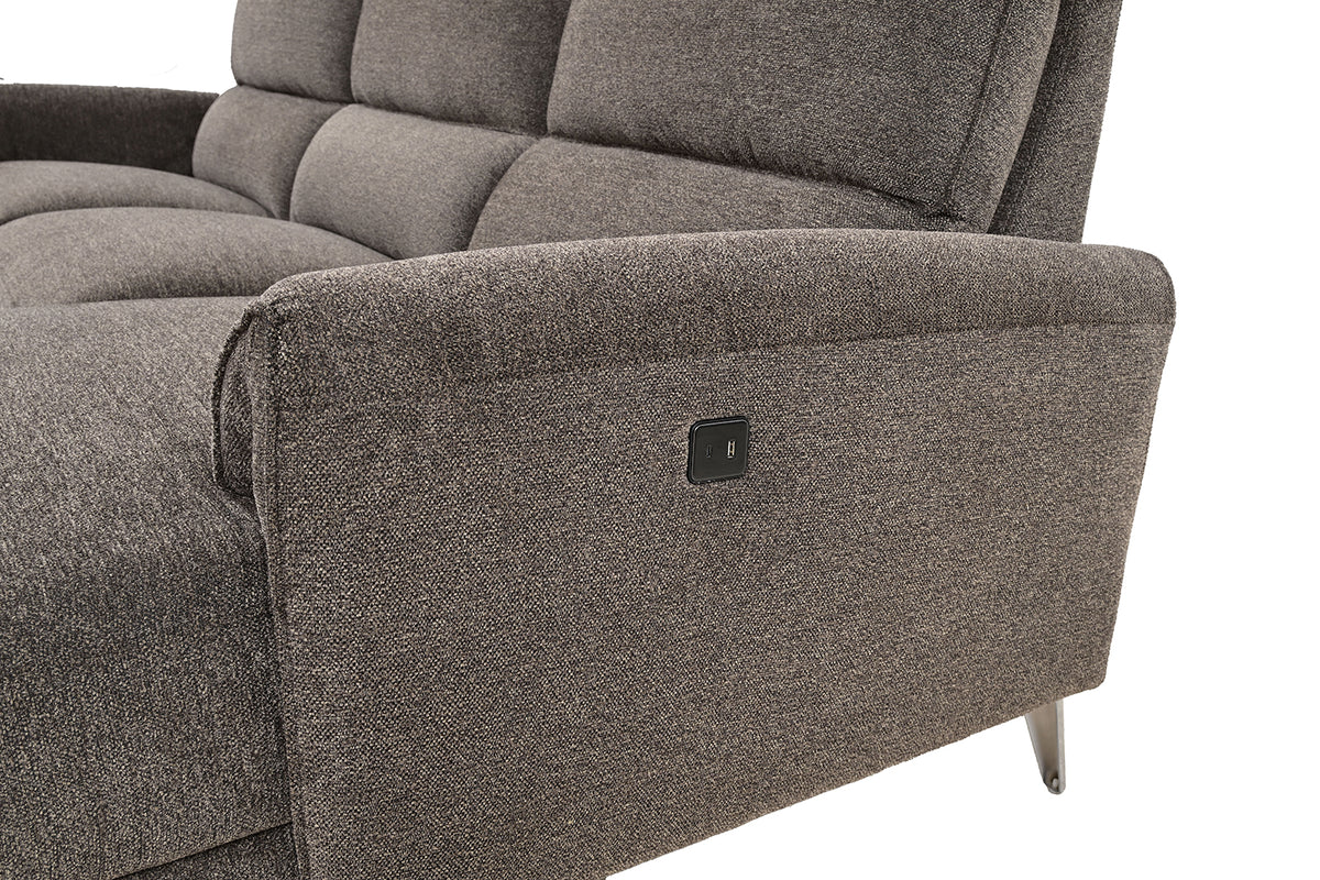 Brande Brown Power Sectional, Right Chaise from Furniture of America - Luna Furniture