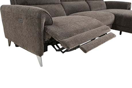 Brande Brown Power Sectional with Right Chaise from Furniture of America - Luna Furniture