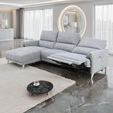 Brande Gray Power Sectional, Left Chaise from Furniture of America - Luna Furniture