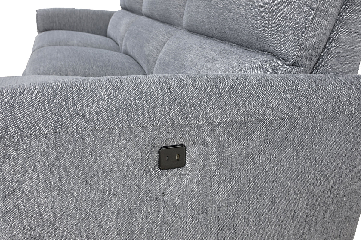 Brande Gray Power Sectional, Right Chaise from Furniture of America - Luna Furniture