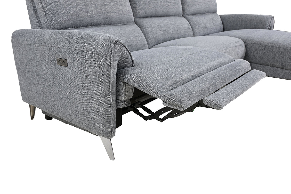 Brande Gray Power Sectional, Right Chaise from Furniture of America - Luna Furniture