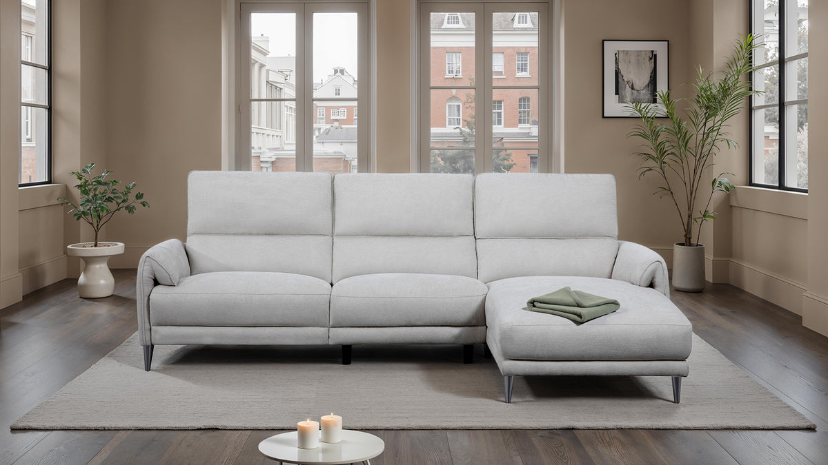 Brande Light Gray Power Sectional, Right Chaise from Furniture of America - Luna Furniture