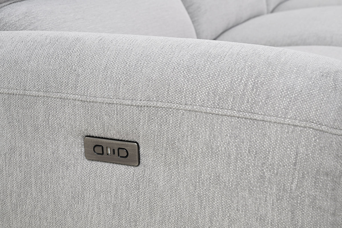 Brande Light Gray Power Sectional, Right Chaise from Furniture of America - Luna Furniture