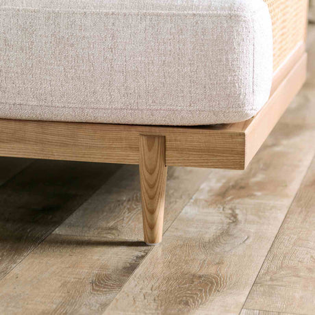 Alesund Light Oak/Beige Loveseat from Furniture of America - Luna Furniture