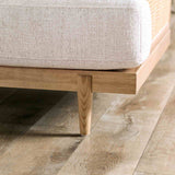 Alesund Light Oak/Beige Sofa from Furniture of America - Luna Furniture