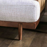 Alesund Beige/Walnut Loveseat from Furniture of America - Luna Furniture