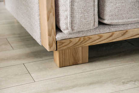 Harstad Light Brown/Natural Chair from Furniture of America - Luna Furniture