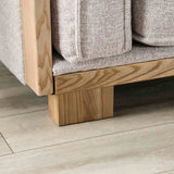 Harstad Light Brown/Natural Sofa from Furniture of America - Luna Furniture