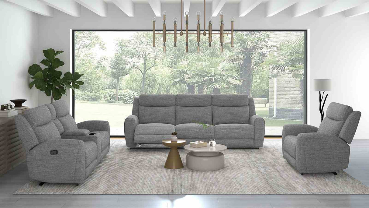 Antonius Gray Manual Recliner from Furniture of America - Luna Furniture